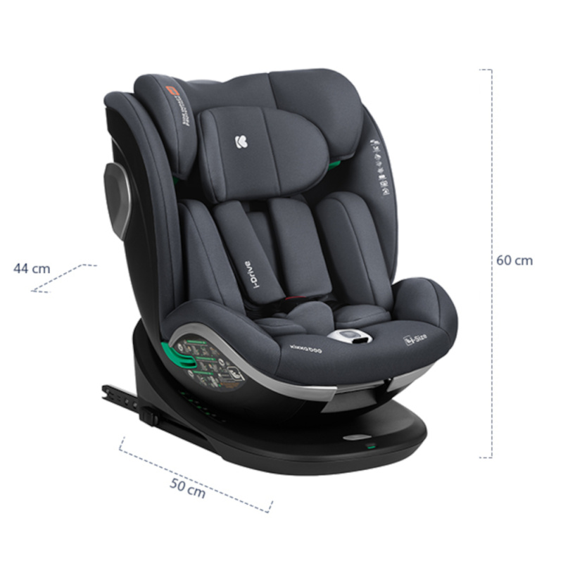 Κάθισμα Αυτοκινήτου 40-150cm i-size Isofix i-Drive Kikka boo Dark Grey 31002100020