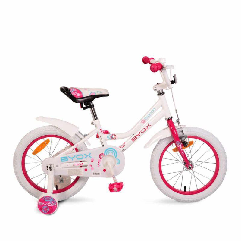 Παιδικό Ποδηλατάκι 16" Little Princess Byox White 3800146201487
