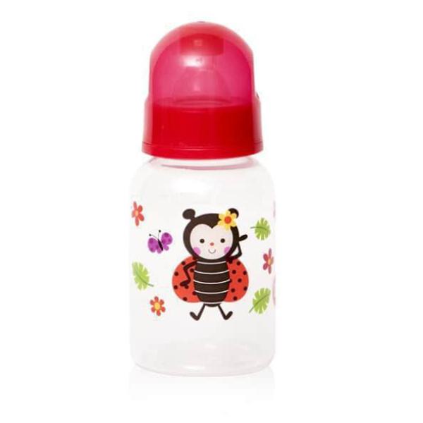 Μπιμπερό Πλαστικό 125ml +0 μηνών Simple Lorelli Red Ladybug 1020012