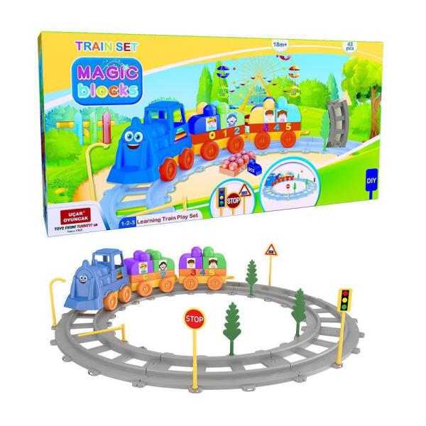 Παιχνίδι Σιδηρόδρομος 43ΤΜΧ Ucar Toys Magic Blocks 107241
