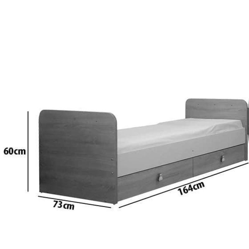 Σετ Πολυμορφική κούνια-κρεβάτι Beboulino Δανάη Plus 65x160cm & Συρταριέρα Premium Camel 12001220072