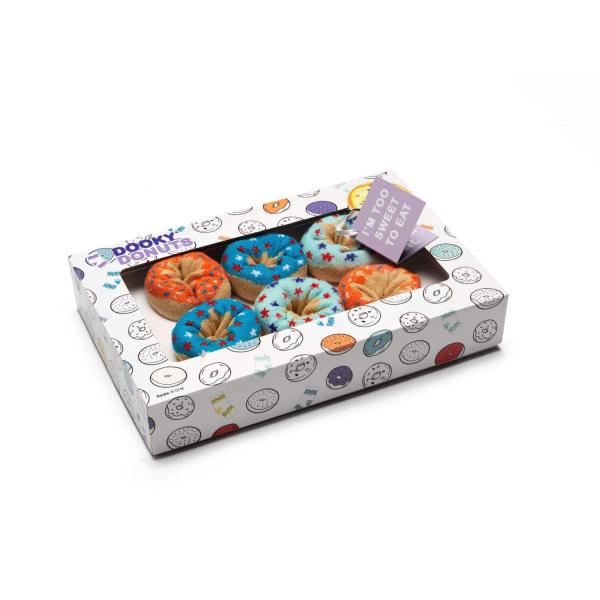 Καλτσάκια 3 ζευγάρια 0-12 μηνών Dooky Donut – Blueberry Orange DK-128331
