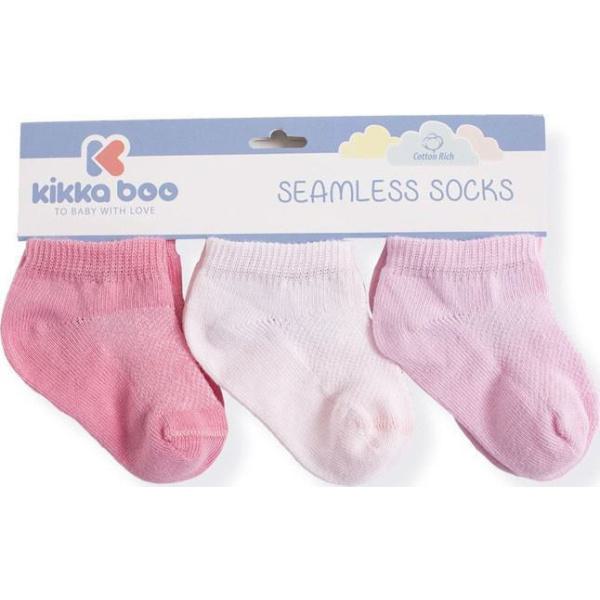 Βρεφικά καλτσάκια Kikka Boo Σετ 3τμχ. 0-6 μηνών Pink