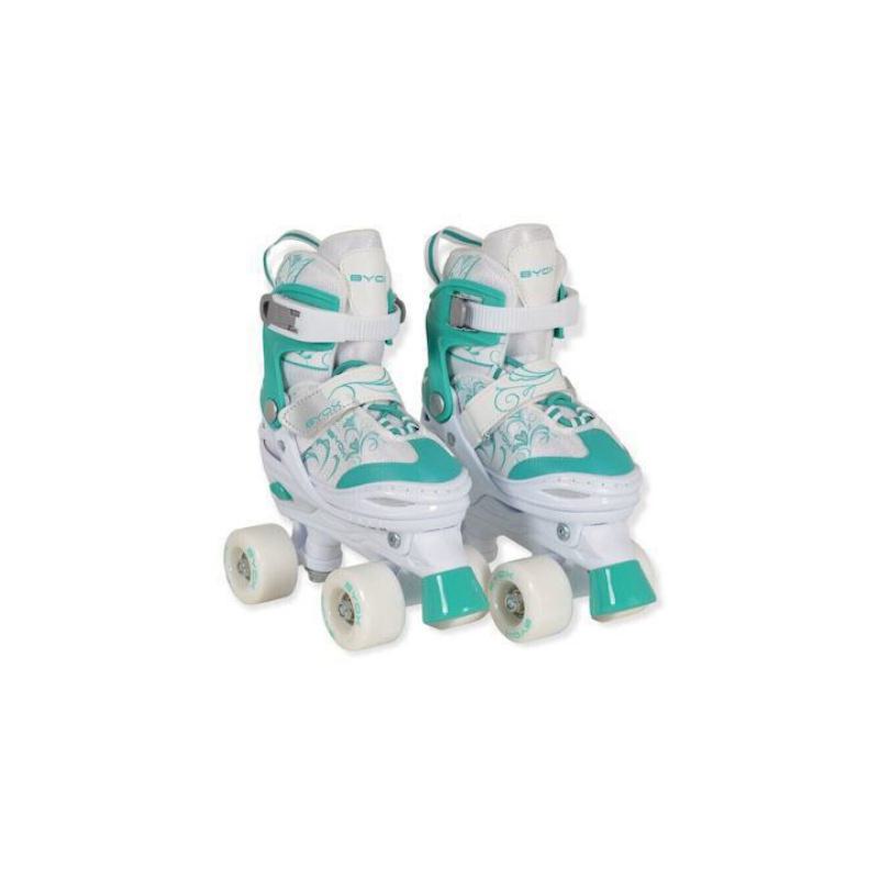 Πατίνια Rollers Skates 2σε1 Byox Double Inline / Quad White