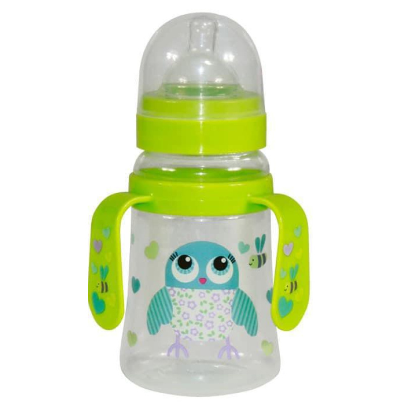 Μπιμπερό Πλαστικό με Λαβές 250ml Lorelli Green Owl 1020068