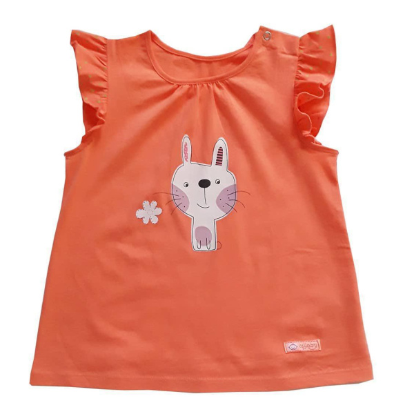 Μπλουζάκι Καλοκαιρινό LullaBy Orange Rabbit 8001900