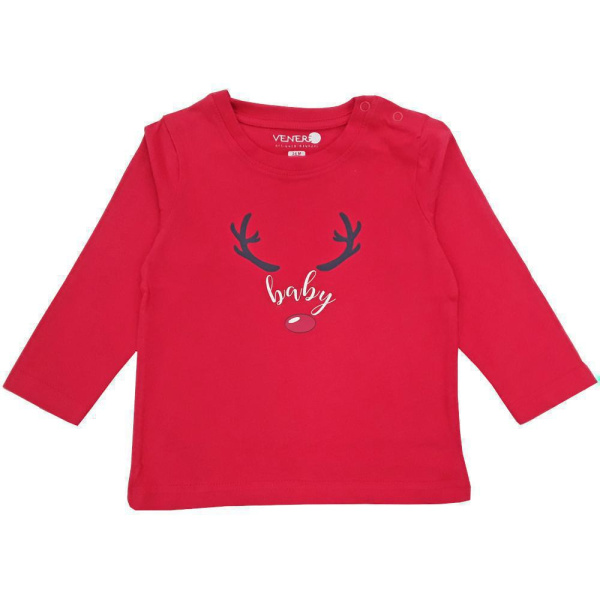 Μπλουζάκι Μακρυμάνικο Rudolf Baby Venere Red 8021041