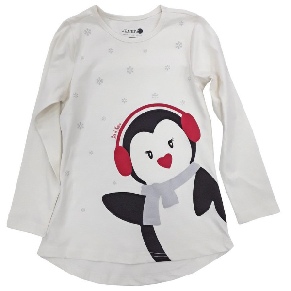 Μπλουζάκι Μακρυμάνικο Penguin Venere White 8021042