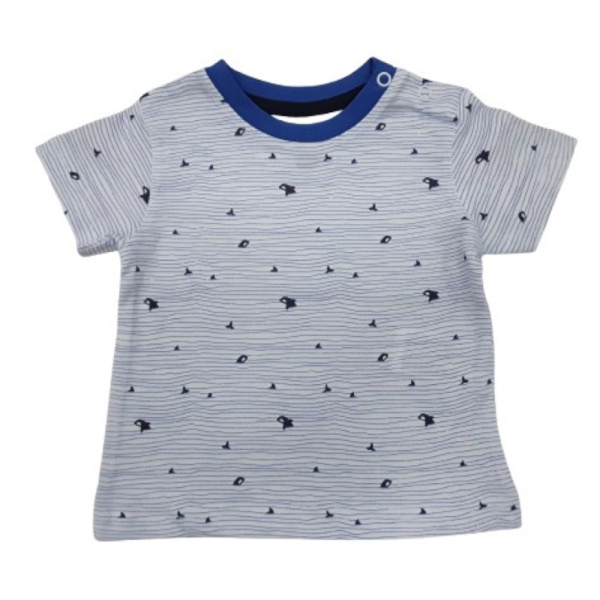 T-shirt Μπλουζάκι Baby Boy Dolphin Venere Grey Blue 8010656