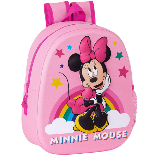 Tσάντα Πλάτης Σχολική 3D Minnie Mouse Safta 642162890