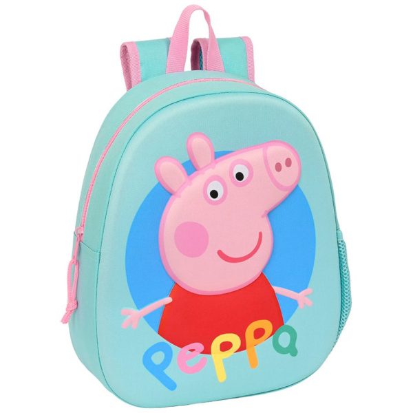 Τσάντα Πλάτης Σχολική 3D Peppa Pig Safta 642364890