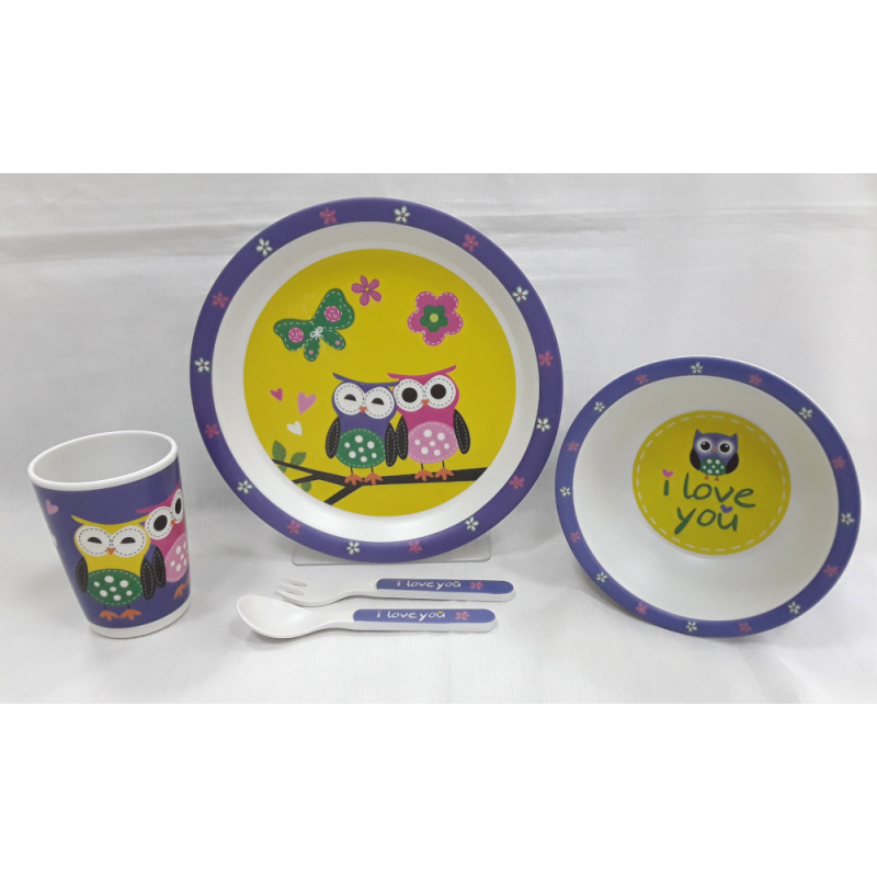 Σετ Φαγητού Βamboo Purple Owl 08402510018