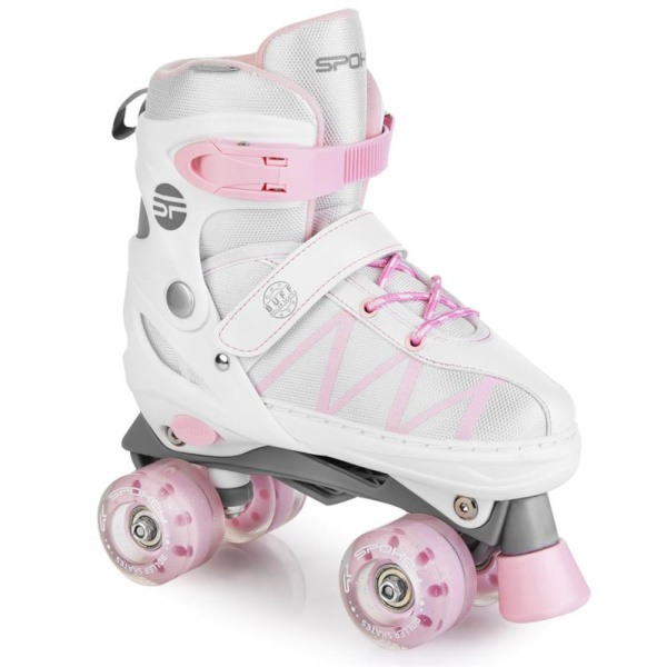 Πατίνια Roller Skates ABEC 7 Spokey Buff Pro White Pink 929165