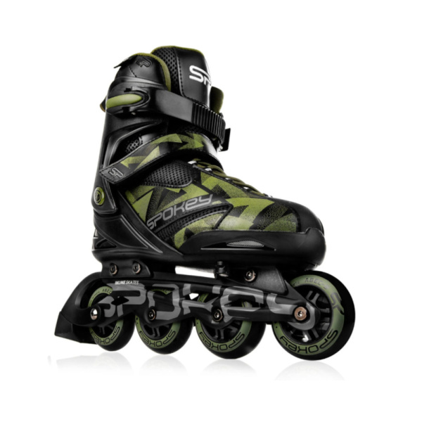 Πατίνια Roller Skates Αυξομειούμενα Inline Macan Spokey Green Black 926984 926985