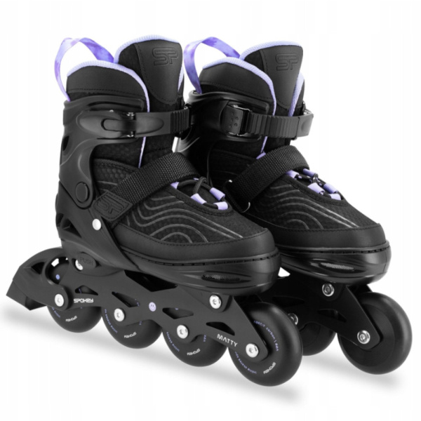 Πατίνια Roller Skates Αυξομειούμενα Inline Matty Tie-Dye Spokey Violet 5905339434517