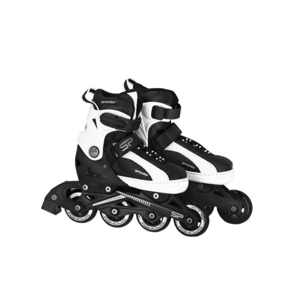 Πατίνια Roller Skates Αυξομειούμενα Inline Ori Spokey Black White 926986