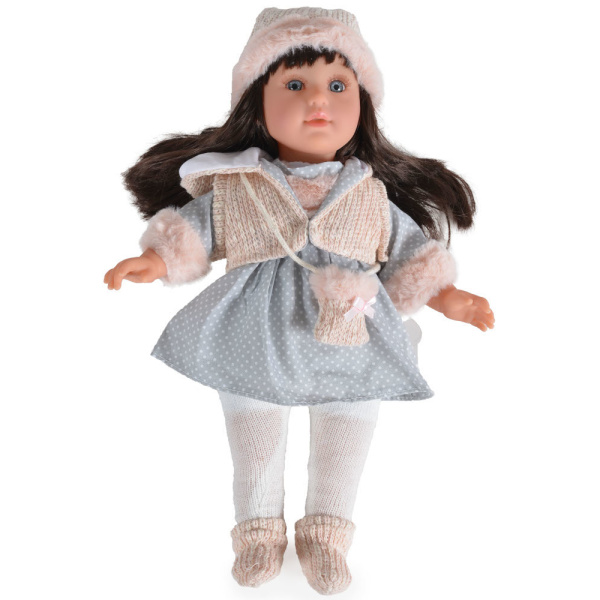 Κούκλα 46cm Moni Doll Grey Dress 99817