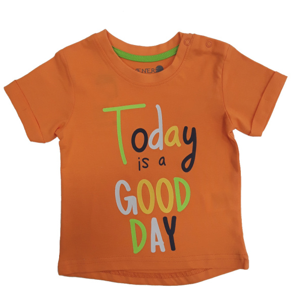 T-shirt Μπλουζάκι Today Is A Good Day Venere Orange 8010643
