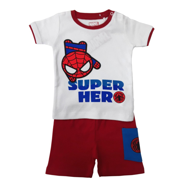 Μπλούζα με Σορτσάκι Super Hero Spiderman Red 5901854880419