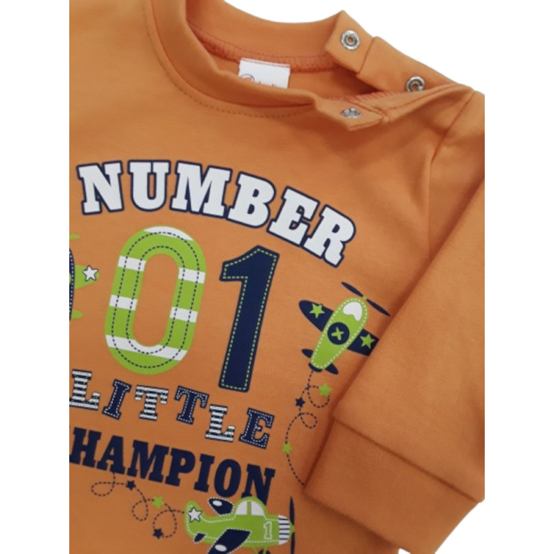 Μπλουζάκι Μακρυμάνικο Little Champion Beboulino Orange 8020762