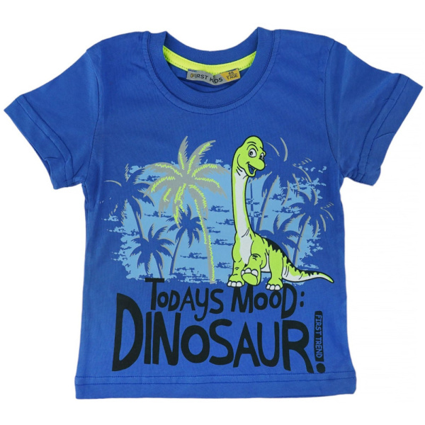 Μπλούζα Κοντομάνικη Today's Blue Mood Dinosaur First Kids 38686